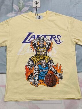 Warren Lotas Los Angeles Lakers Themed Printed T-Shirt